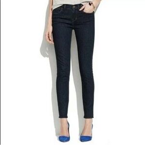 Madewell Skinny Low Rise Dark Wash Jeans Size 24 Long
